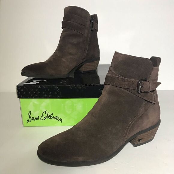 Sam Edelman Polina Suede Ankle Boots - Picture 5 of 7